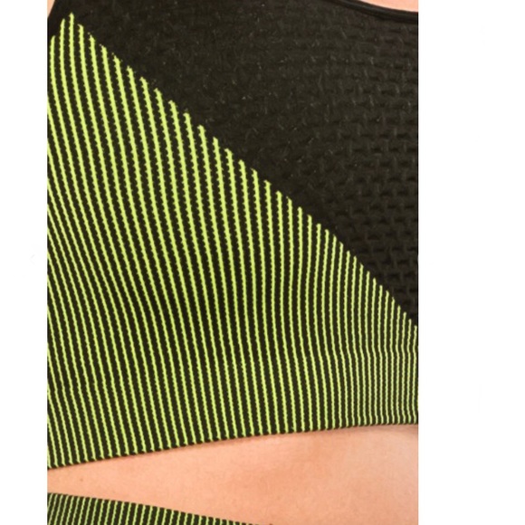 💜💛💚Seamless jacquard yoga set - Picture 5 of 6